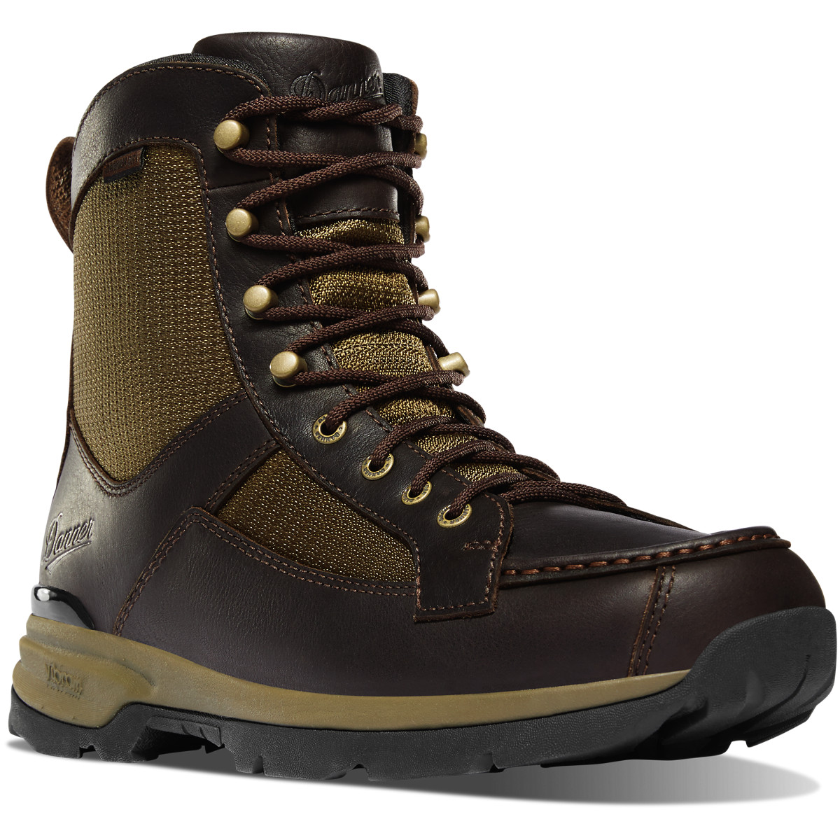 Danner Recurve Moc Toe Dark Brown/Olive Hunting Boots Mens - South Africa 70963ITHJ